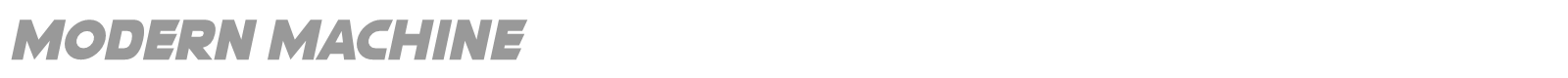 Modern Machine font preview
